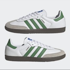 adidas Samba OG White-Green IG1024 Men  s Size 5