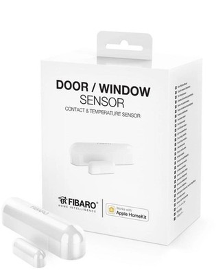FIBARO HomeKit fähiger Sensor Fenster-/ Türkontaktsensor mit Temperatursensor