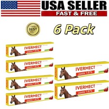 6 Pack in Box Paste Horse Dewormer Apple Flavor New Wormer Free New in US