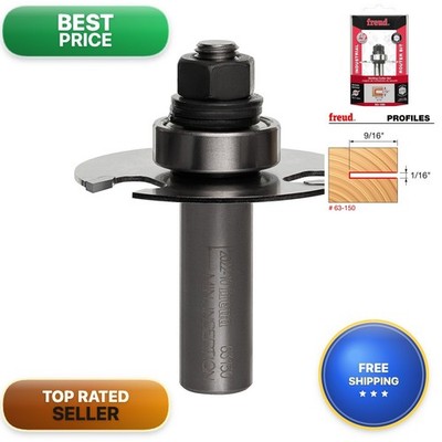 Freud 63-150 9/16'' Depth Slotting Cutter Set 1/2'' Shank 1/16'' Carbide Height
