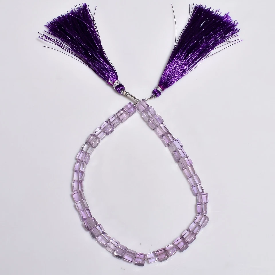 100% натуральный розовый аметист драгоценных камней коробка формы гладкие бусины 5 мм прядь 8» UGB437 - Изображение 2 из 3