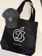 Apple Downtown Detroit Black Logo Tote and Cap Set from Grand Opening Day *RARE*