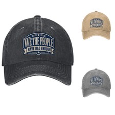 We The People Have Had Enough Political Protest Slogan V2 Baseball Cap