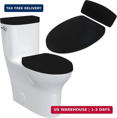 Sliverdew Toilet Lid Cover and Toilet Tank Lid Cover Toilet Cover with Elastic B