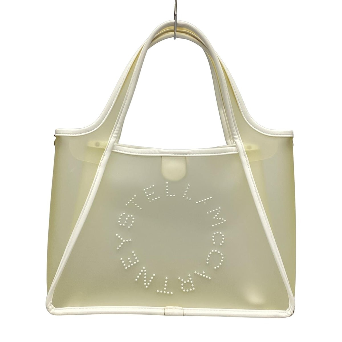 Auth stellamccartney Stella logo cross body bag 513860 White Clear