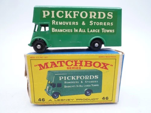 VINTAGE MATCHBOX LESNEY No.46b PICKFORDS REMOVAL VAN IN ORIGINAL BOX 1960