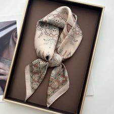 Luxus Damen Seidentuch - 70x70 cm - Schal, Stola, Nikituch mit Paisley-Muster