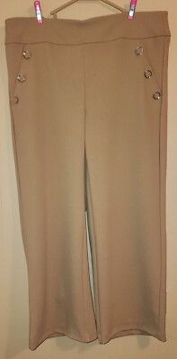 Blendy Size L boutique wide leg khaki slacks! Beautifully made. These are a must