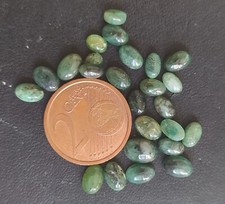 2 natural cabachon emeralds. 2 Natural Green Emeralds