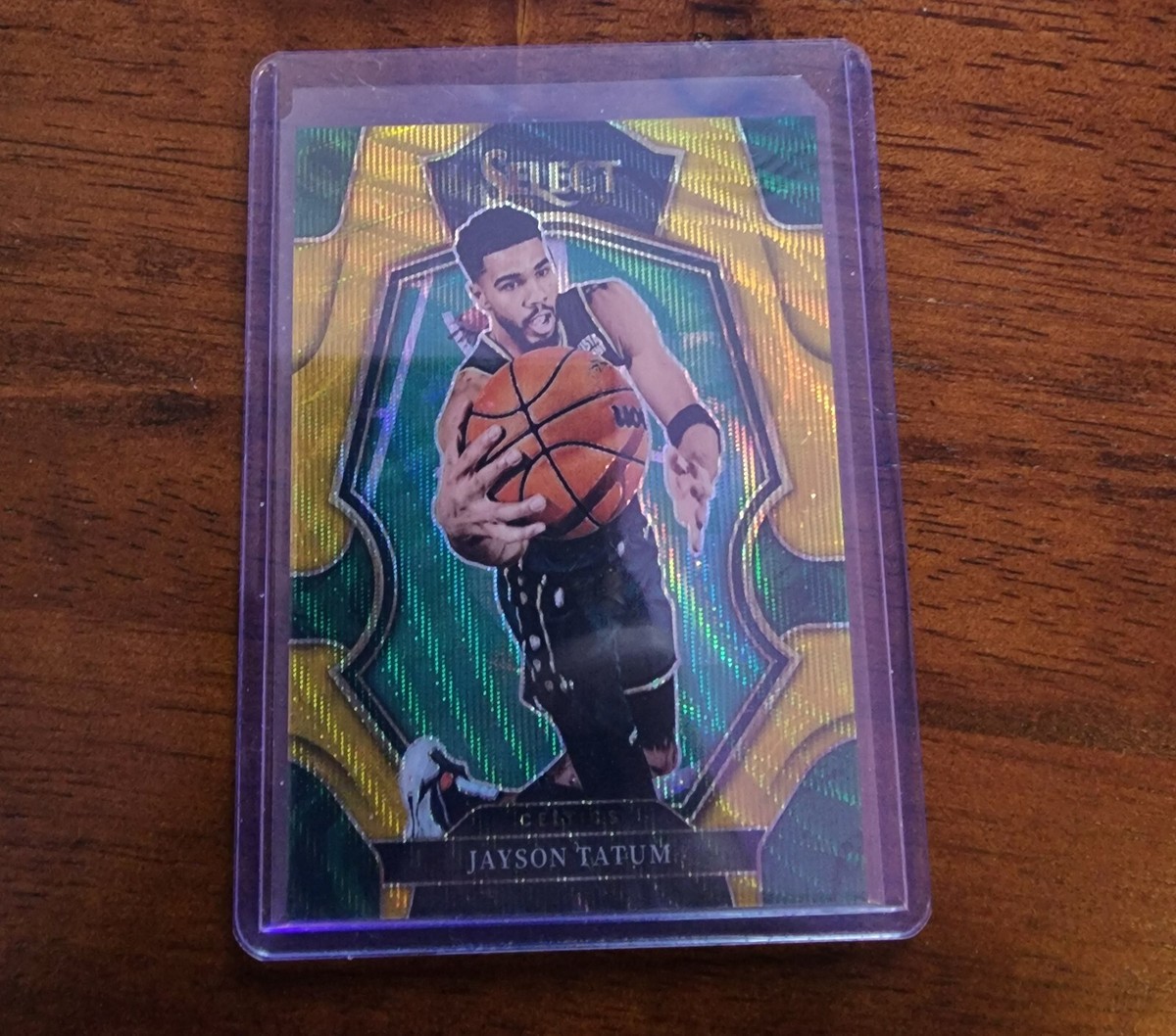 2022 Panini Select Jayson Tatum Premier Level Gold Wave /10
