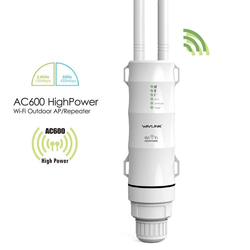 Wavlink AC600 IP65 Outdoor Wireles Repeater 2.4G&5G Wifi Range Extender Booster - Bild 3 von 14