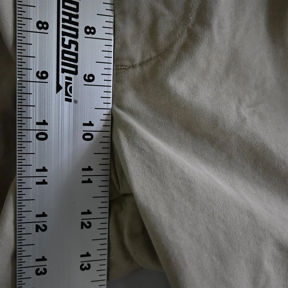 Dockers 40x30 Khaki K-1 K1 Flat Front Straight Fit 100% Cotton Mens Chino Pants - Image 3 of 4