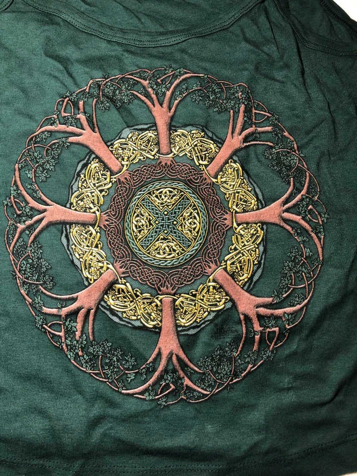 Top con correa de espagueti verde árbol celta The Mountain algodón joven niña niños L-XL Foto 2 de 4