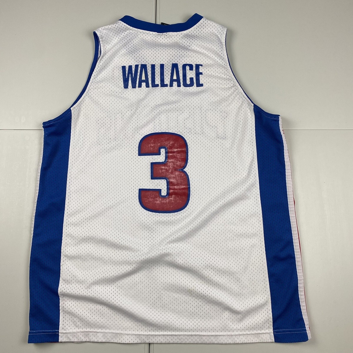 Vintage Y2k Nike Detroit Pistons Ben Wallace Stitched Jersey