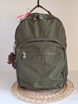 NWT Kipling Seoul Extra Large 17'' Backpack,  Jaded Green Tonal