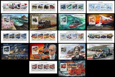 TRANSPORT aviation railway cars ships collection 18 s/s Yvert CV360€ MNH #CNA275