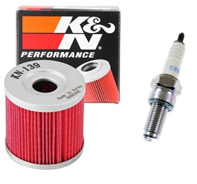 Tune Up Spark Plug K&N Oil + Filter Suzuki DRZ400 DRZ 400 S E SM Kawasaki KLX