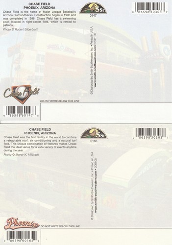 (2) Arizona Diamondbacks Chase Field Baseball Stadion Postkarten #1 - Bild 2 von 2