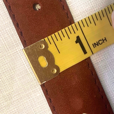 Peter Hahn Skinny Belt Nubuck Leather Suede 95cm 41 x 1 