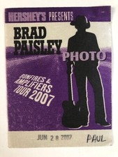 Brad Paisley Bonfires And Amplifiers Tour 2007 Photo Pass