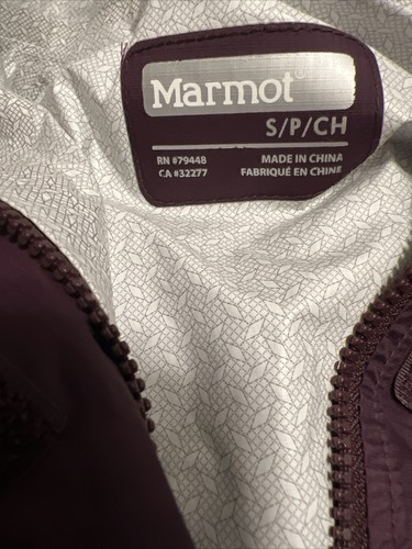 Giacca Marmot donna taglia small pre cip anorak viola scuro Meadowbrook - Foto 6 di 6