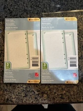 Day-Timer Day Timer Lined Note Pages Refill 3.75" 6.75" Size 3 -2 pkgs H3