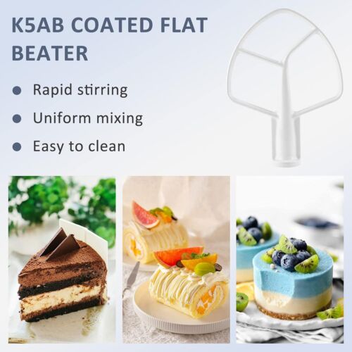 Kitchen Mixers Accessories 3-Piece Including K5AB Coated Flat Beater&K5Adh Dough image