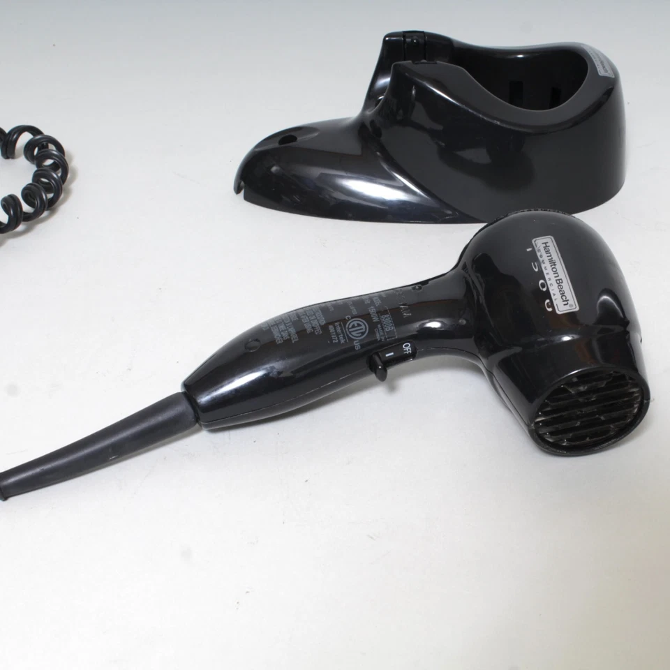 Hamilton Beach HD01 Commercial 1500 Watt Wall Mount Hair Dryer Black 8300B - Image 2 of 4