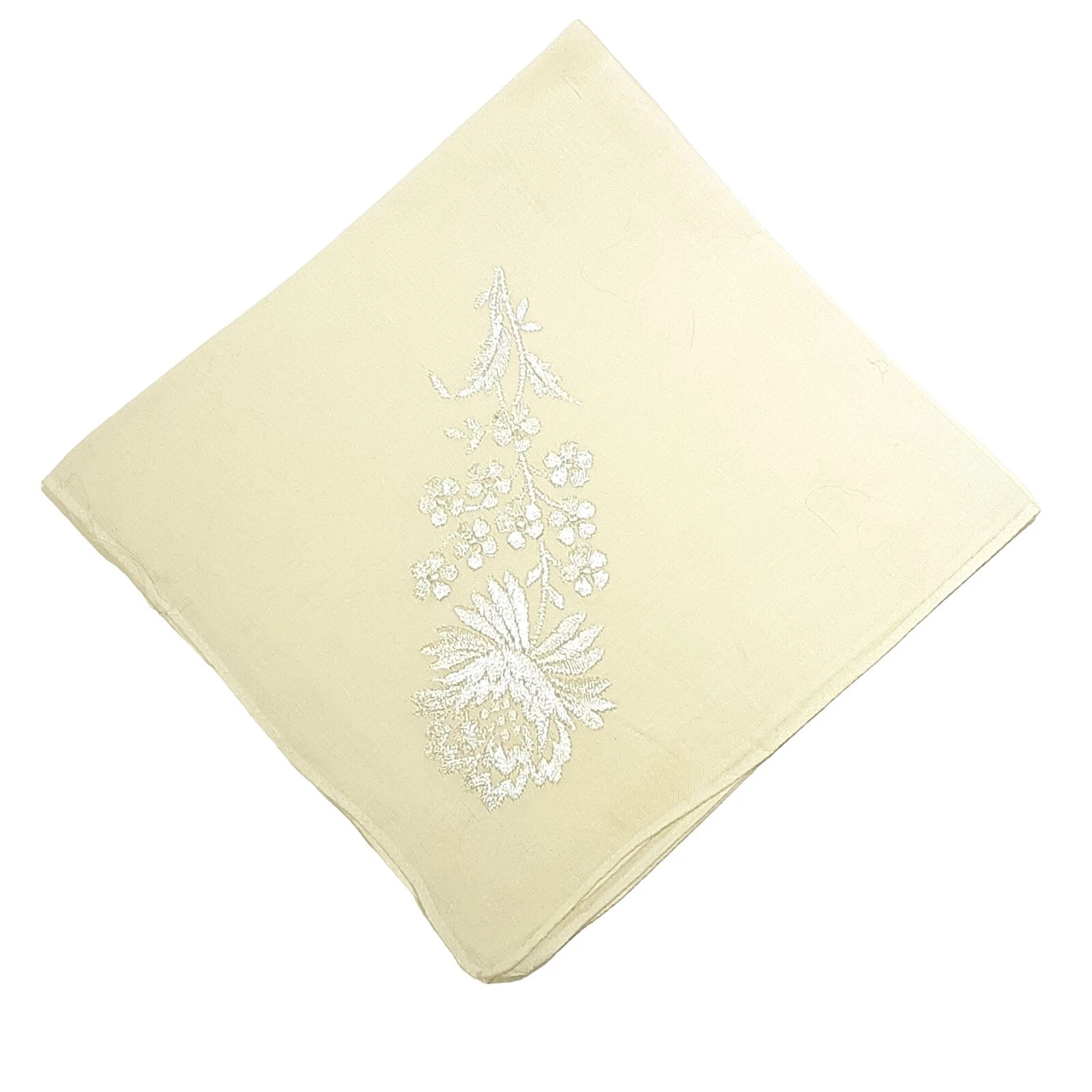 Embroidered Women Original Vintage Plain & Solid Handkerchiefs