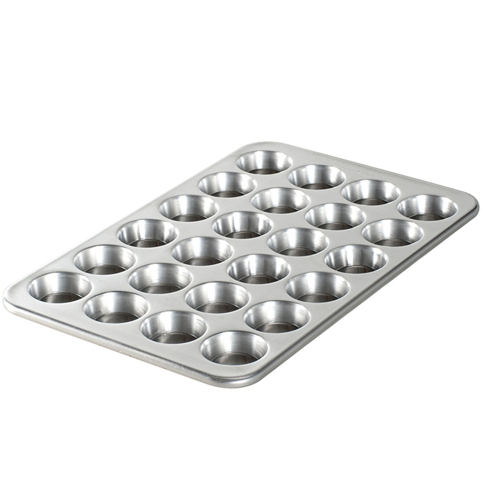 Nordic Ware 24 Cup Natural Aluminum Muffin Pan Durable Bakeware Made in USA