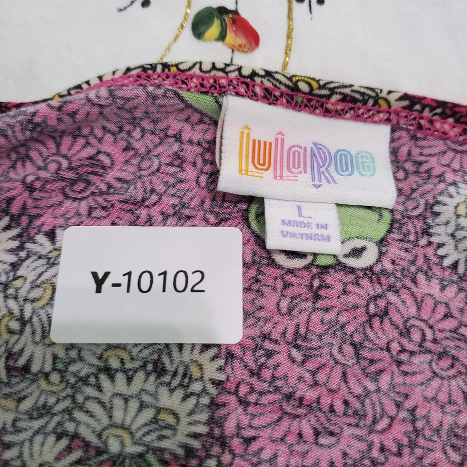 Camiseta túnica estampado integral LulaRoe para mujer grande rosa floral ermitaño el cangrejo Foto 2 de 4