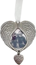 Christmas Ornaments Angel Wings - A Piece of My Heart is in Heaven Photo Holder