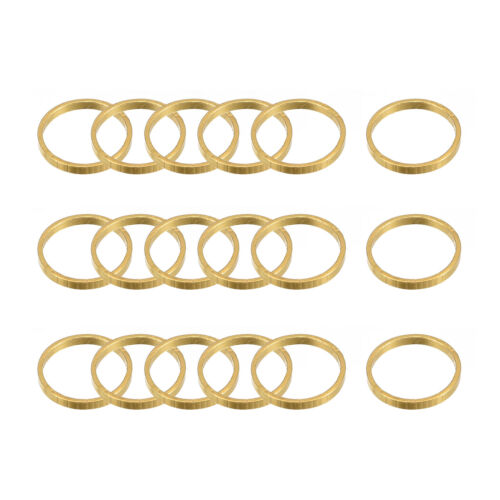 Round Earring Beading Hoop Rings Circle Link Ring 8mm/ 0.3" Brass Tone,20pcs - Picture 1 of 7