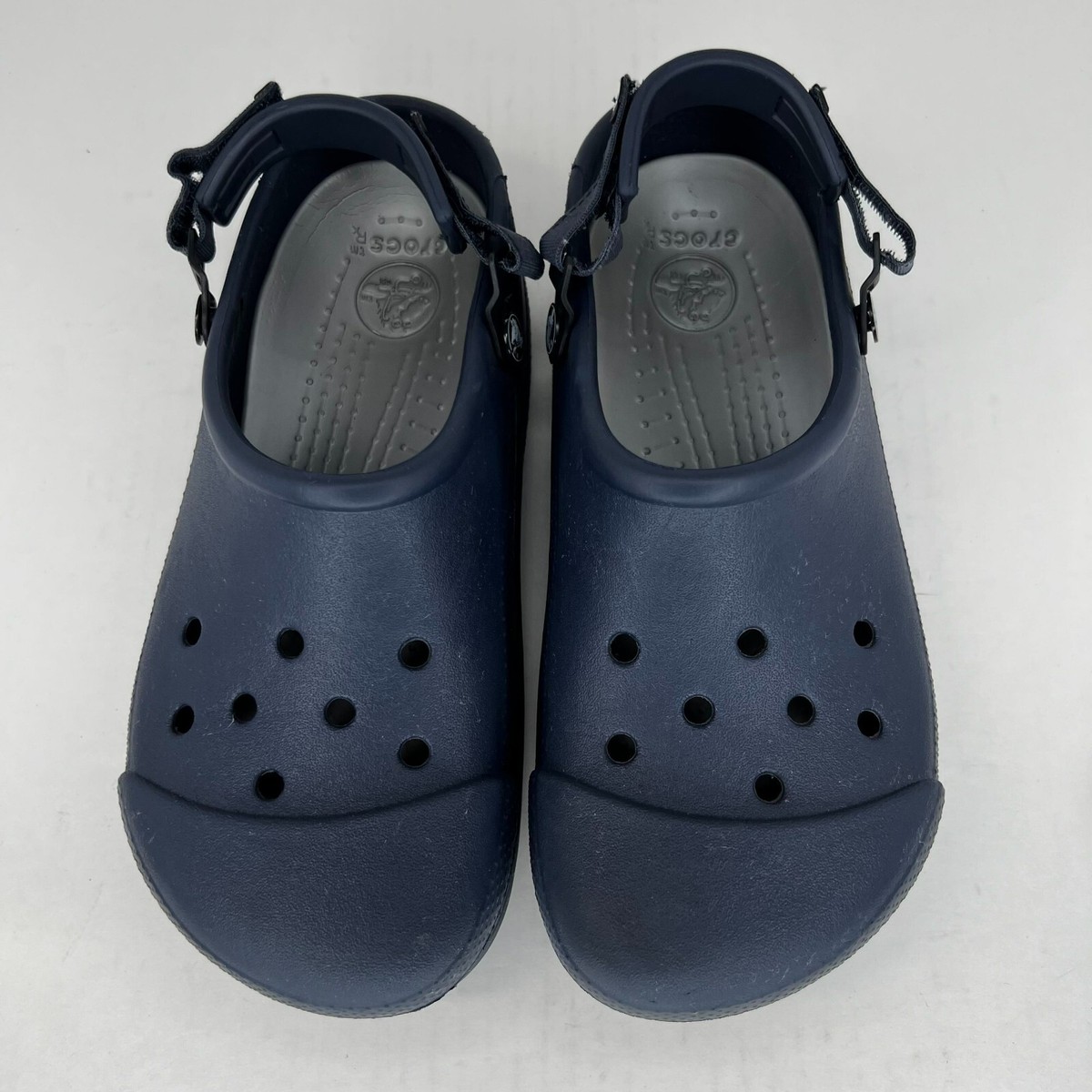 Crocs Unisex Navy Blue Solid Slip On Strap Waterproof Size 