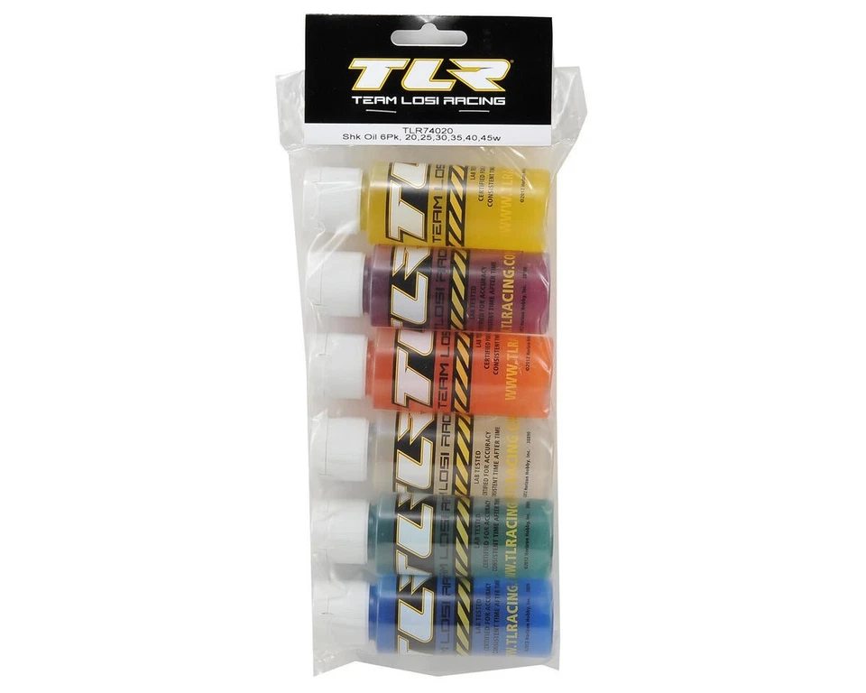 TEAM LOSI RACING TLR74020 Shock Oil 6Pk, 20, 25, 30, 35, 40, 45, 2oz - Image 2 of 2