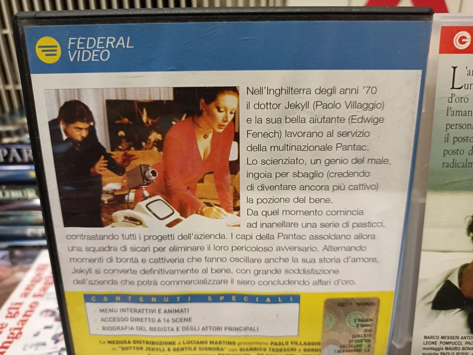 PAOLO VILLAGGIO 3 DVD DOTTOR JEKYLL SIGNORA CAMERIERI QUANDO LUI CARO LEI M - Immagine 4 di 4