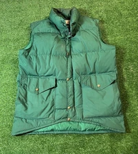 Vtg Class 5 Mountaineering Equipage Puffer Vest Green Size XL Read