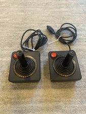 Vintage 1977 Atari 2600 CX-10 Heavy Sixer Joystick lot of 2 Tested
