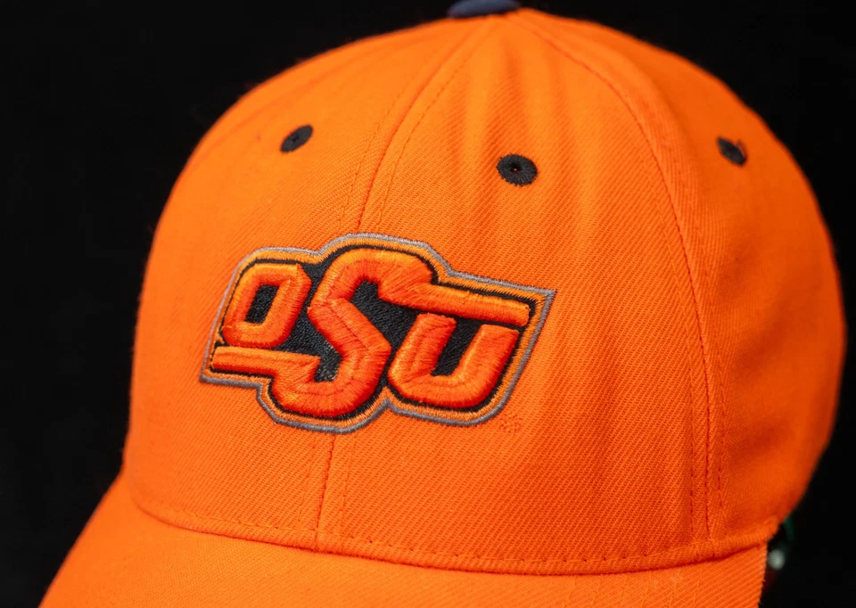 OKLAHOMA STATE UNIVERSITY OSU Cowboys Orange Strapback VTG Vintage - Image 3 of 4