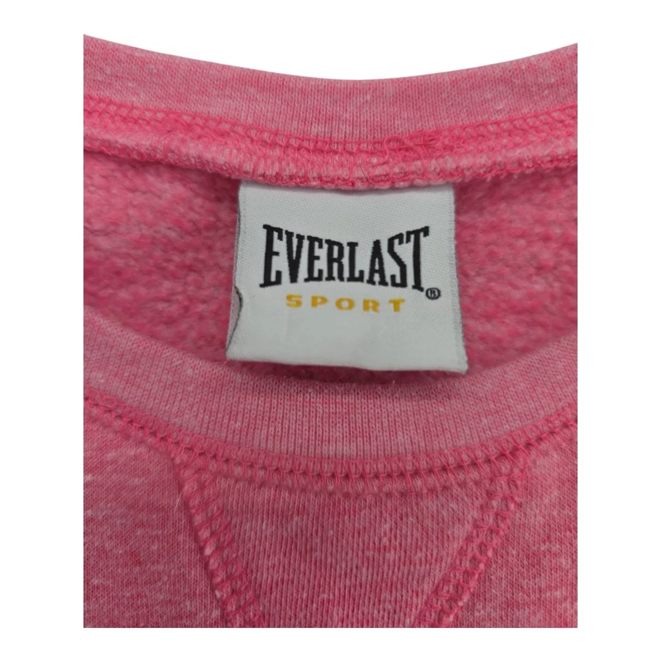 Sudadera Everlast Sport Para Mujer Rosa Manga Larga 60/40 Algodón Poli Talla Grande Foto 3 de 4