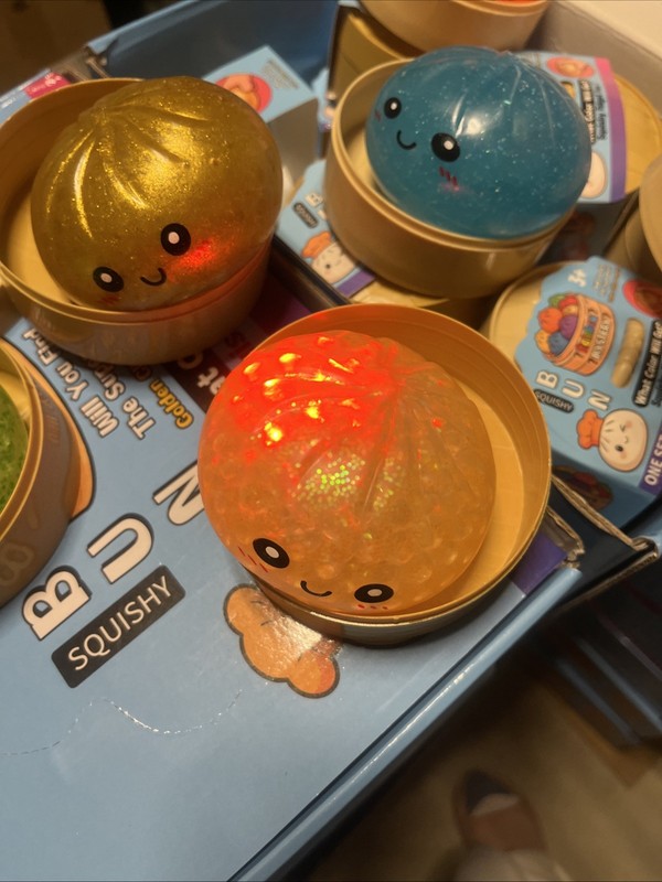 Glow Mystery Dumpling Squishy - Blind Box Surprise | LED Light Up