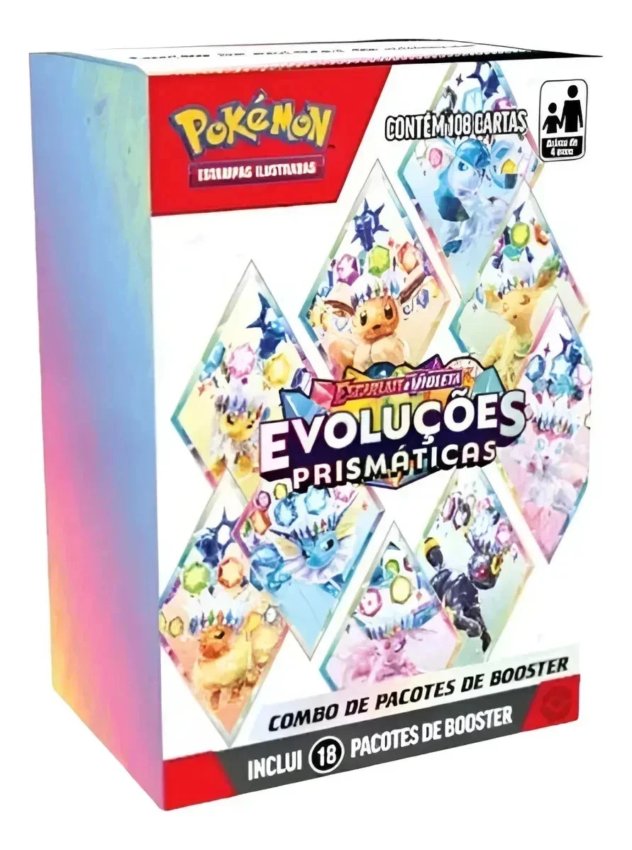 Pokemon Scarlet & Violet Prismatic Evolutions Mini Booster PORTUGUÉS 18x Packs