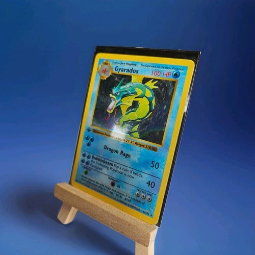 1999 Pokemon Base Set 1st Edition Shadowless Gyarados Holo 6/102 Rare Vintage