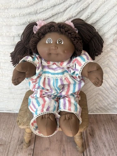 1982 Cabbage Patch Kids African American Black Double Ponytails handmade outfit