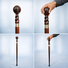 Handcrafted Irish Blackthorn Walking Stick ~ Traditional Knob Handle Cane Shille Handcrafted Irish Blackthorn Walking Stick ~ Traditional Knob Handle Cane Shille - Image 1