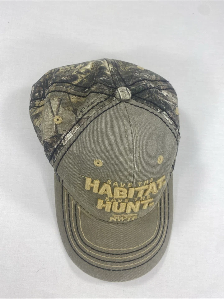 NUEVO CON ETIQUETASF National Wild Turkey Federation Realtree Xtra Camuflaje/Bronceado Sombrero/Gorra de Caza -28A Foto 3 de 4