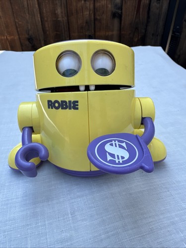 100% Working! 1980's Vintage Radio Shack Robie the Banker Robot Piggy Bank
