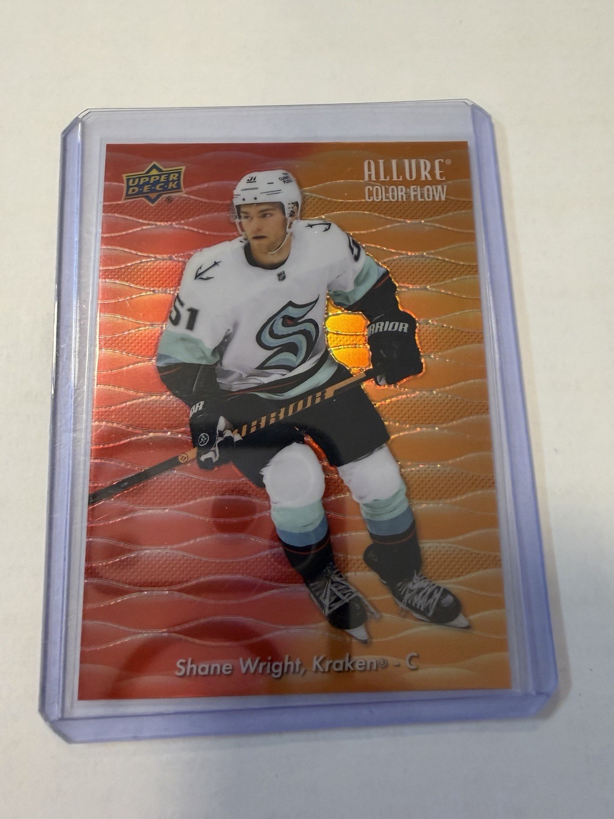 2023-24 Upper Deck Allure #CF-11 Shane Wright Color Flow Red-Orange