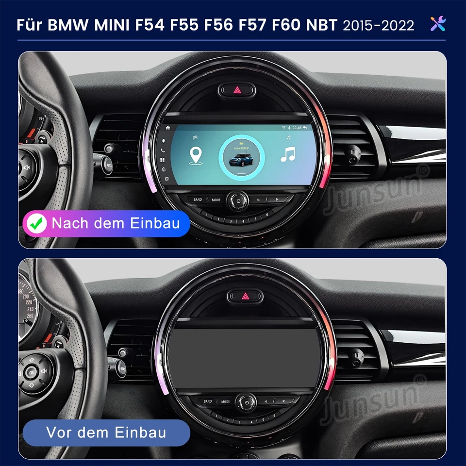 Für BMW Mini Cooper F55 F56 NBT 14-2017 Carplay 8.8” Android 14 Autoradio 8+128G - Bild 4 von 4