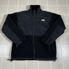 The North Face Denali Jacket Mens XL Black Fleece Zip Pockets Polartec